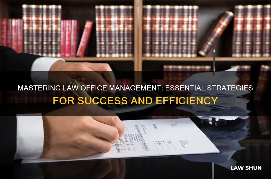 how to run a law office
