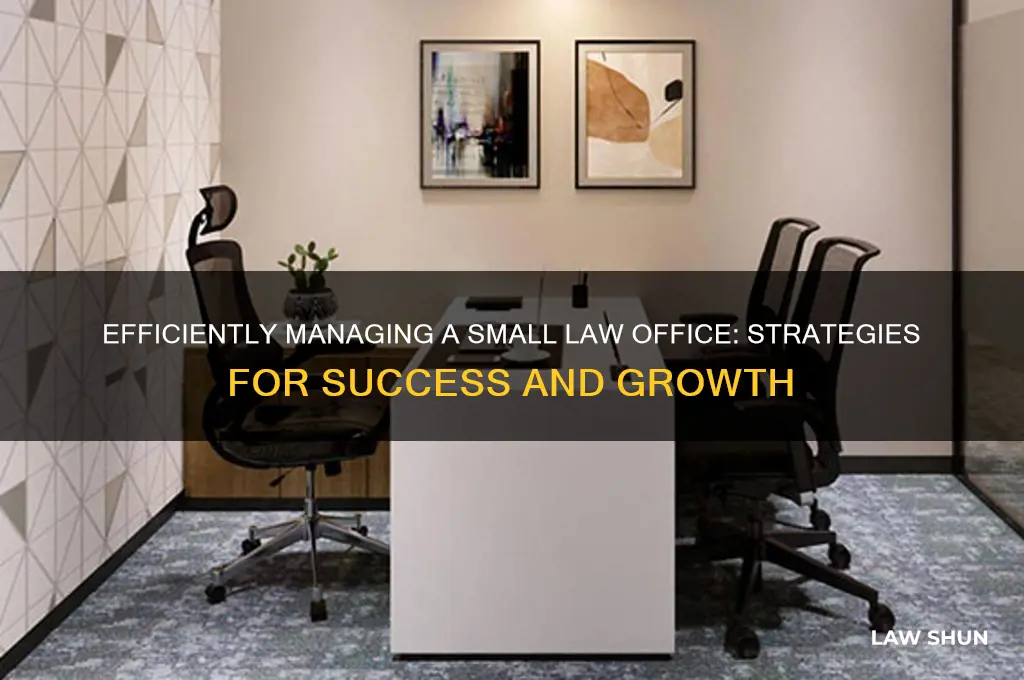how to run a small law office