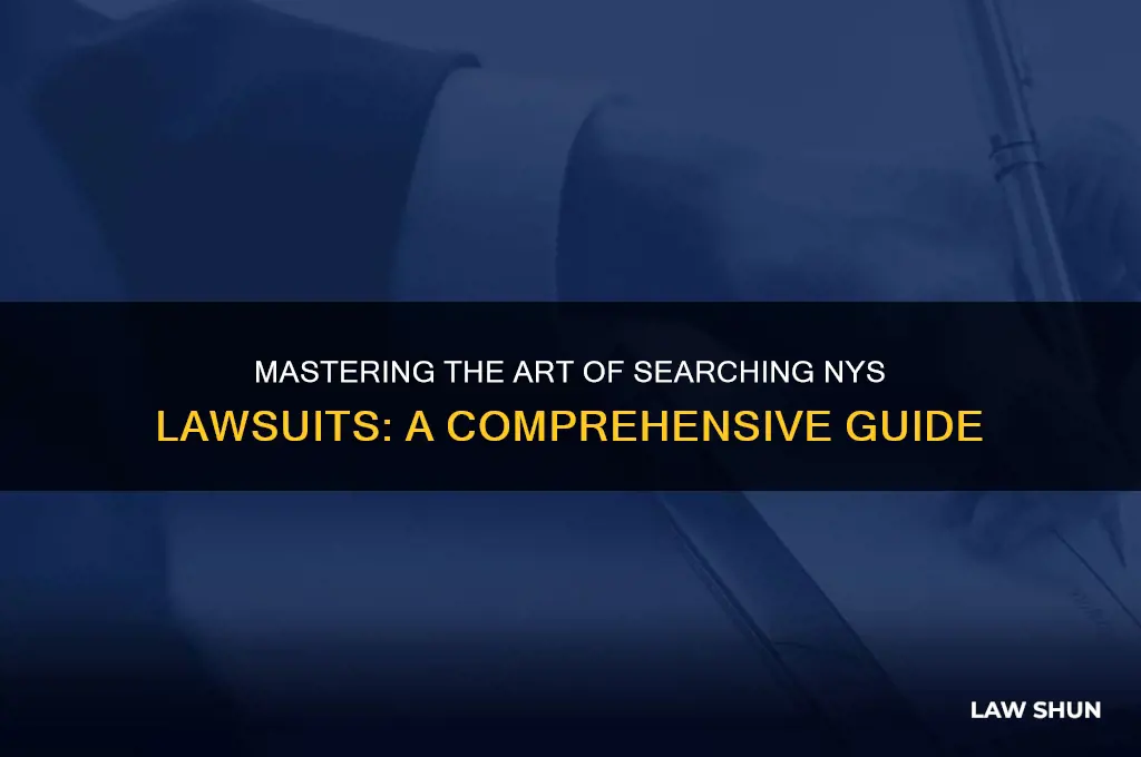 how to search nys law suits