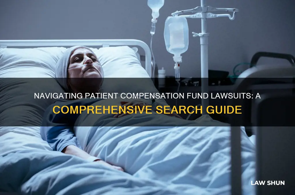 how to search patient compensation fund law suite