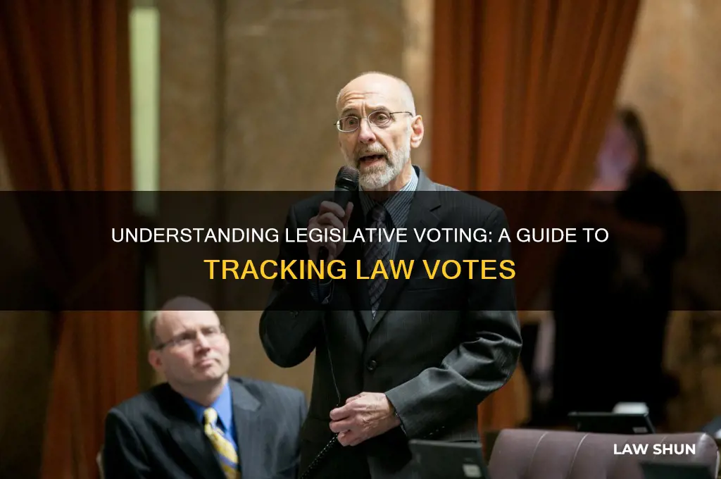 how to see how law was voted on