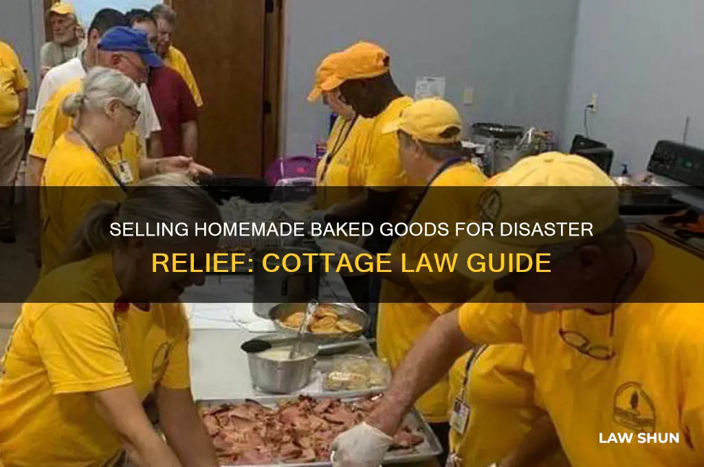 how to sell food to disaster relief cottage law bakery