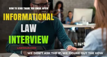 Crafting a Perfect Thank You Email Post-Law Informational Interview