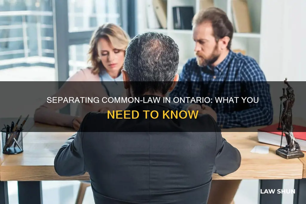 how to separate common law in ontario