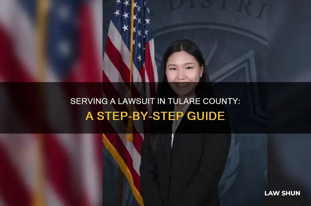 how to serve a law suit on tulare county