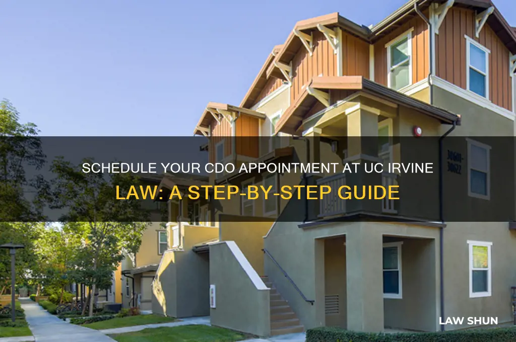 how to set up appointment with cdo uc irvine law