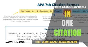Cite Multiple Case Laws: One Citation