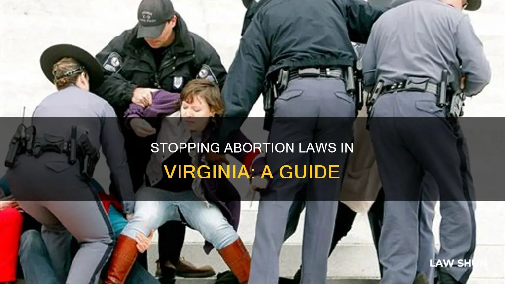 how to shut down the abortion law in virginia