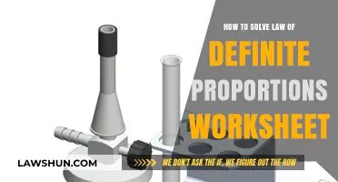 Mastering the Law of Definite Proportions: A Step-by-Step Worksheet Guide