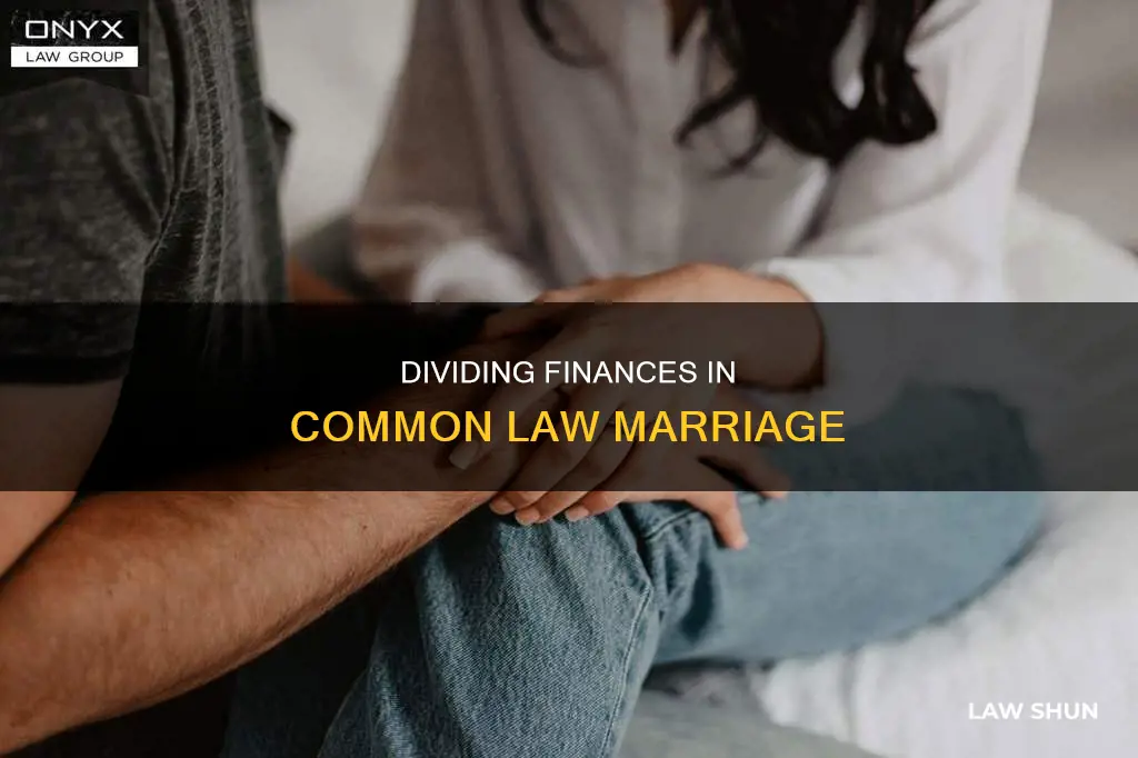 how to split money in common law marriage