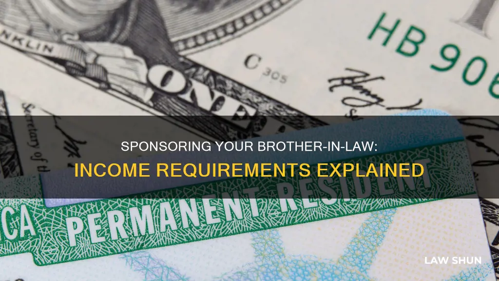 how to sponsor brother in law income guidelines