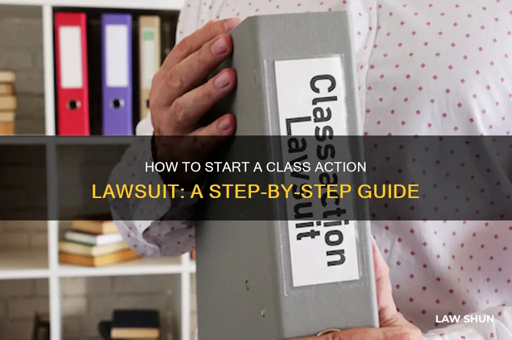 how to start a class action law suit
