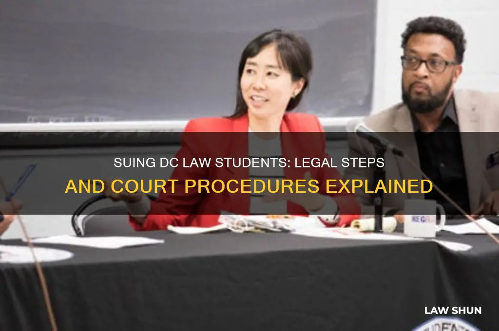 how to sue dc law students in court