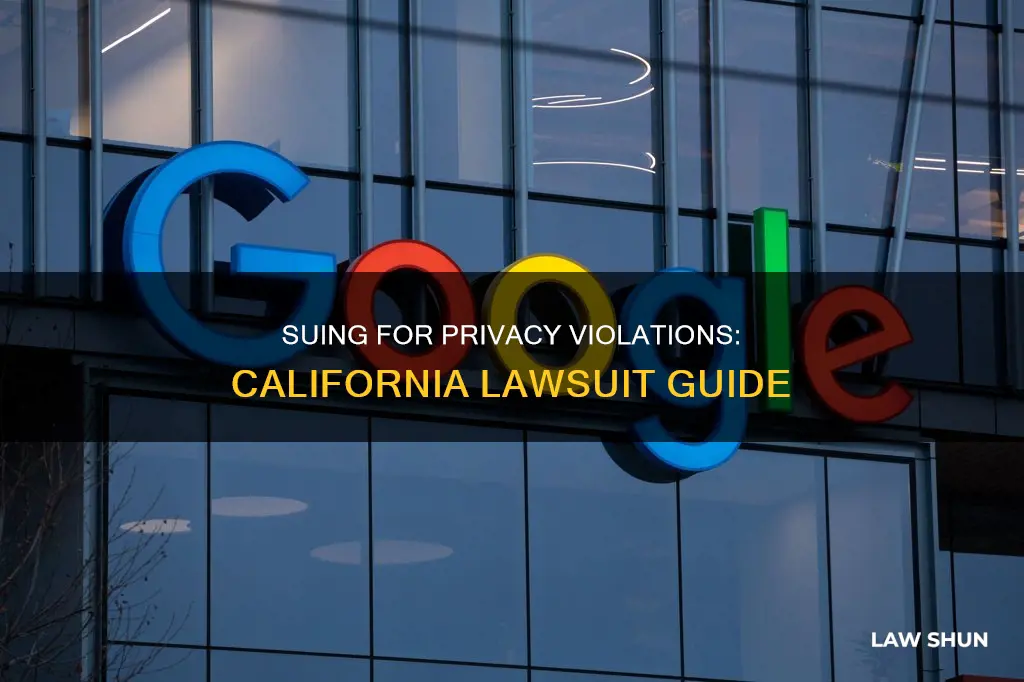 how to sue someone in california for breaking privacy laws