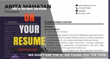 Highlighting Law Review Experience Effectively on Your Legal Resume