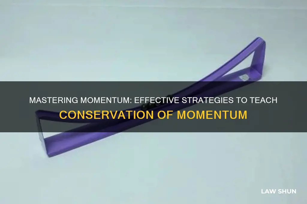 how to teach law of conservation of momentum