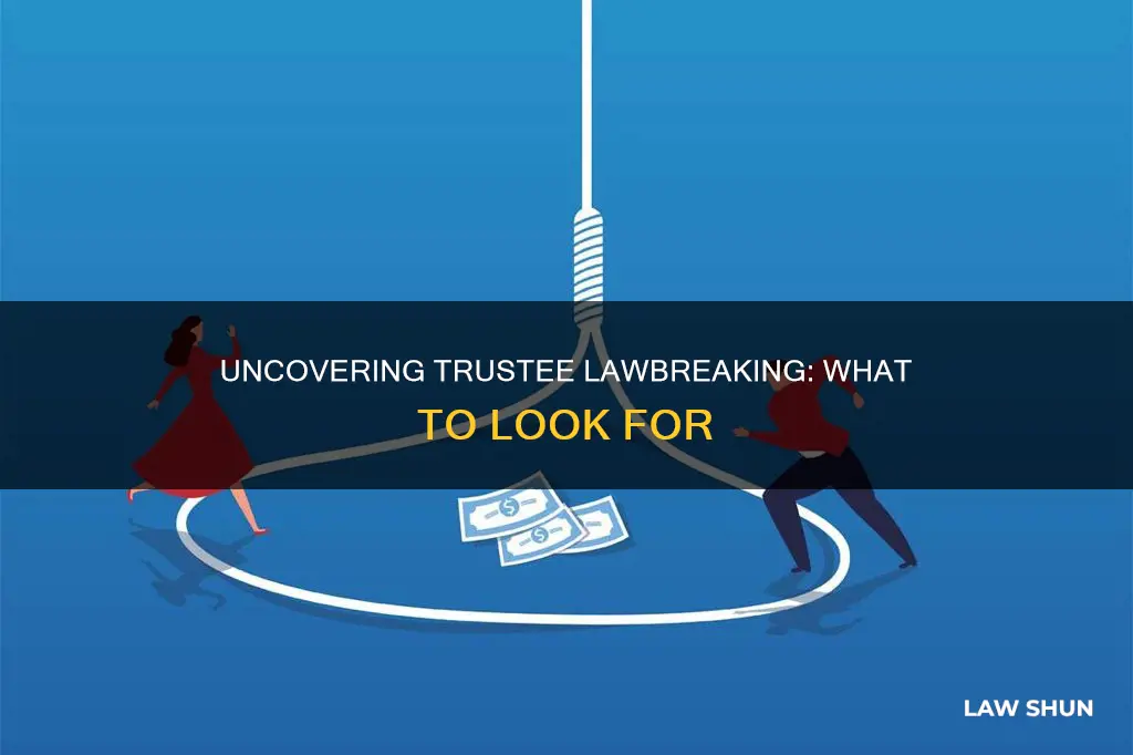 how to tell if a trustee is breaking a law