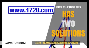 Identifying Two Solutions in Law of Sines: A Comprehensive Guide