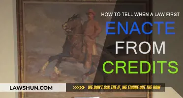 Unraveling Law Enactment Dates Through Credits