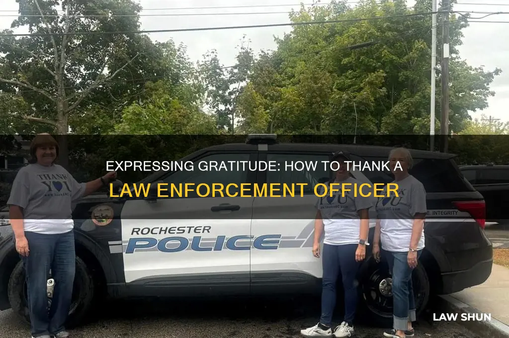 how to thank a law officer
