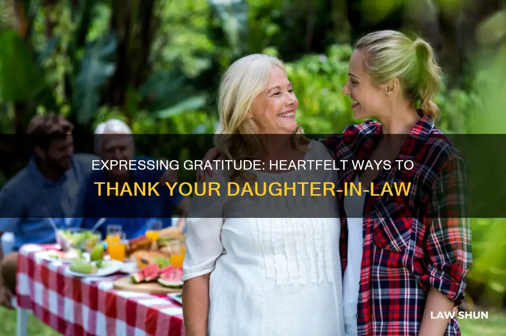 how to thank daughter in law