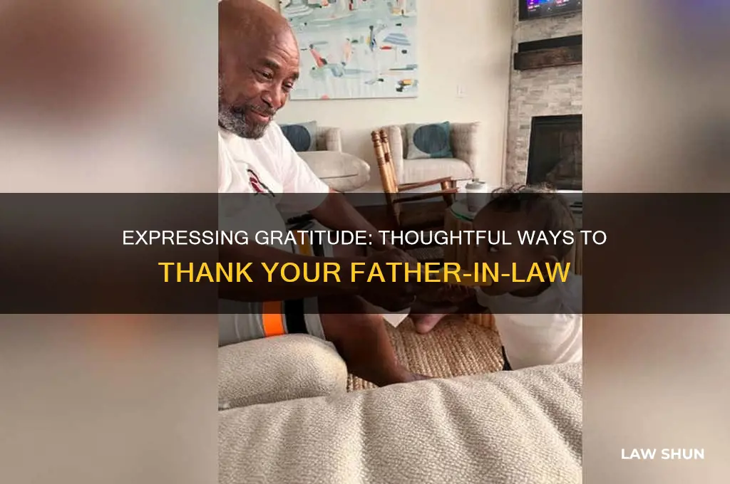 how to thank your father in law