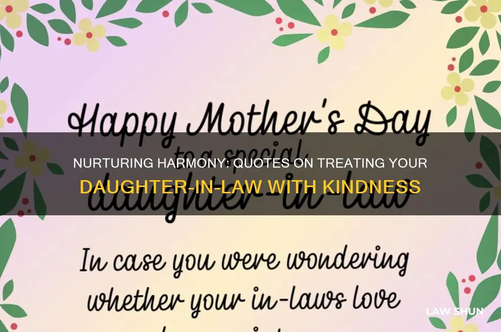 how to treat daughter in law quotes