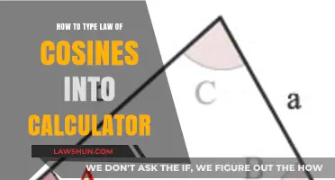 Mastering Calculator Input: Typing the Law of Cosines Made Easy