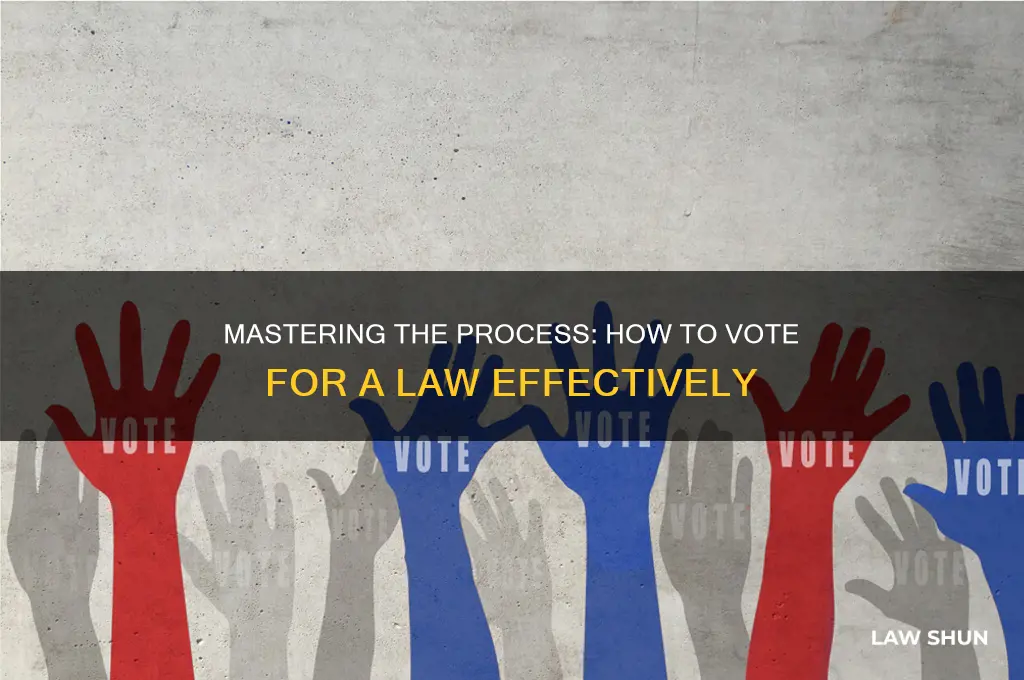 how to vote for a law