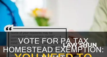 how to vote for pa tax homestead law