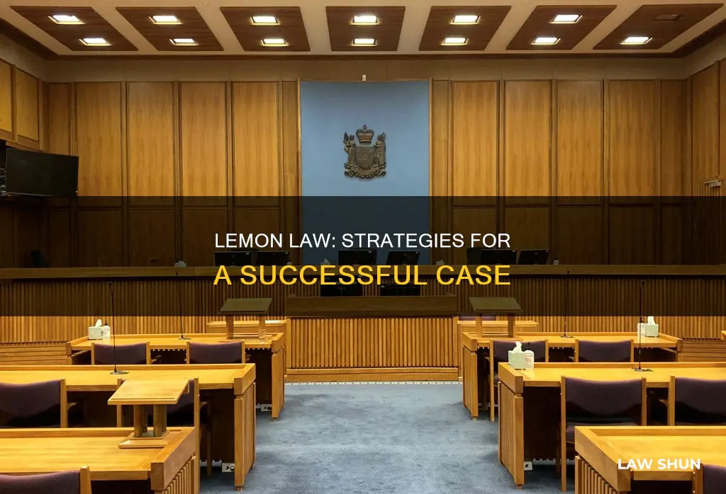 how to win lemon law case