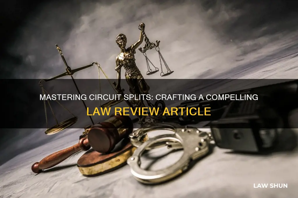 how to wrie circuit split law review article