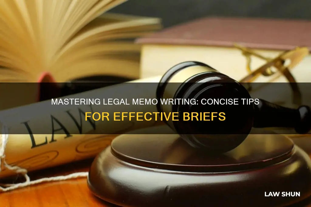 how to write a brief memo in law