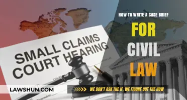 Writing a Civil Law Case Brief: A Step-by-Step Guide