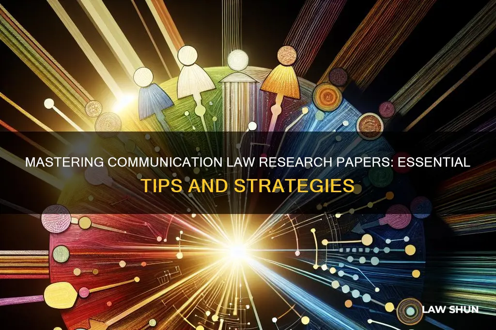 how to write a communication law research paper