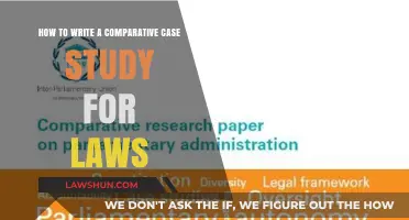 Comparative Case Study Writing Guide for Laws
