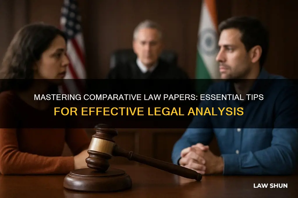 how to write a comparative law paper