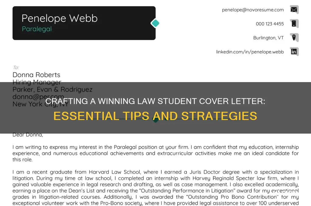 how to write a cover letter for law students