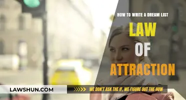 Manifest Your Dreams: Crafting a Powerful Law of Attraction List
