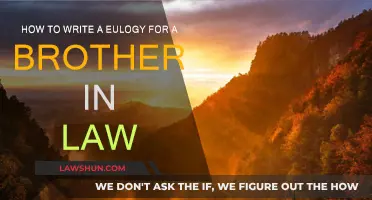 Writing a Eulogy for Your Brother-in-Law: A Guide