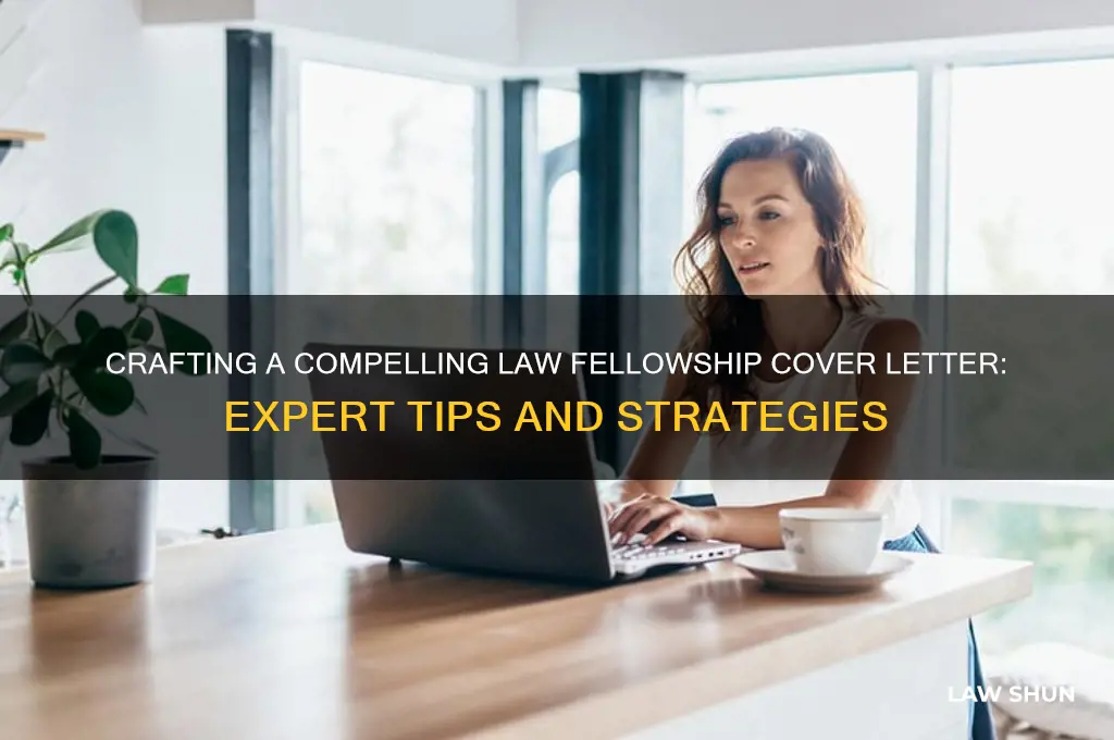 how to write a fellowship cover letter law