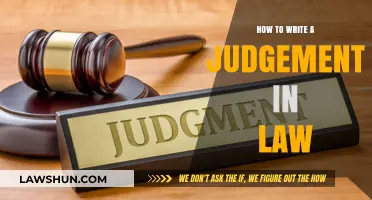 Mastering Legal Writing: Crafting Clear and Concise Judgments in Law