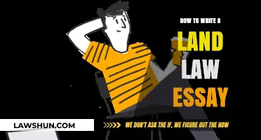 Mastering Land Law Essays: Essential Tips for Structured Legal Writing