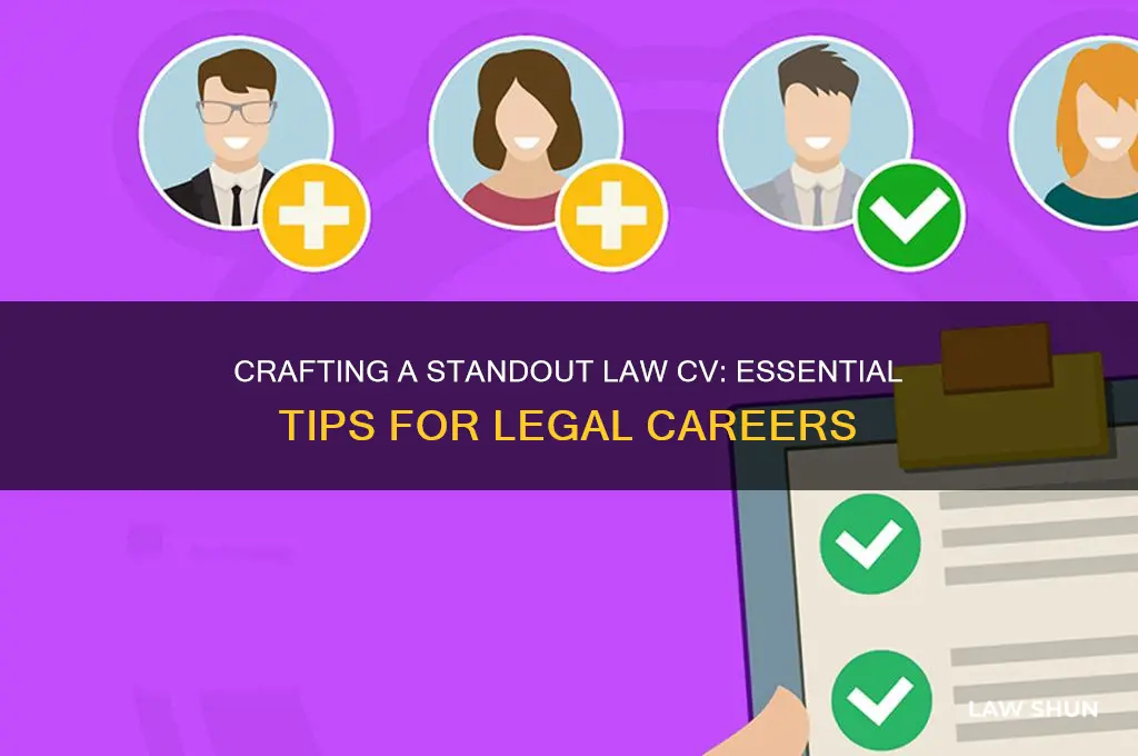how to write a law cv