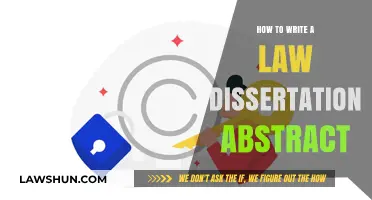 Mastering the Art of Crafting a Law Dissertation Abstract