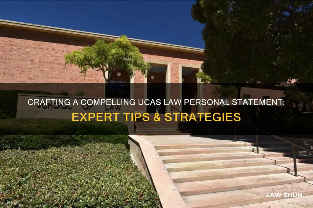 how to write a law personal statement for ucas