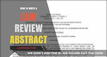 Crafting a Compelling Law Review Abstract: Essential Tips and Strategies