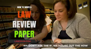 Mastering Legal Scholarship: A Guide to Writing Law Review Papers