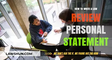 Crafting a Compelling Law Review Personal Statement: Expert Tips and Strategies