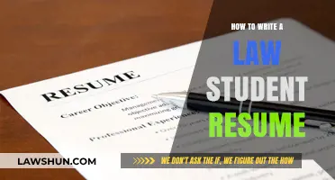 Crafting a Standout Law Student Resume: Essential Tips and Strategies